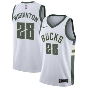 Regata NBA Milwaukee Bucks Association Edition Lindell Wigginton 28 - Branca