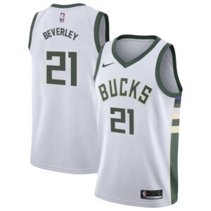 Regata NBA Milwaukee Bucks Association Edition Patrick Beverley 21 - Branca