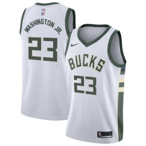 Regata NBA Milwaukee Bucks Association Edition TyTy Washington Jr. 23 - Branca