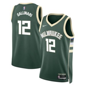 Regata NBA Milwaukee Bucks Icon Edition Danilo Gallinari 12 - Verde