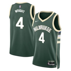 Regata NBA Milwaukee Bucks Icon Edition Delon Wright 4 - Verde