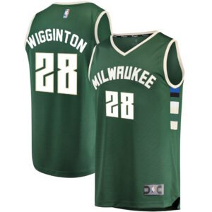 Regata NBA Milwaukee Bucks Icon Edition Lindell Wigginton 28 - Verde