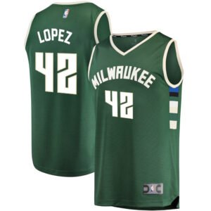 Regata NBA Milwaukee Bucks Icon Edition Robin Lopez 42 - Verde
