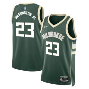 Regata NBA Milwaukee Bucks Icon Edition TyTy Washington Jr. 23 - Verde