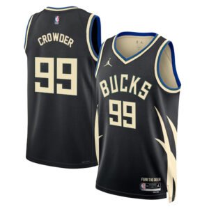 Regata NBA Milwaukee Bucks Statement Edition Jae Crowder 99 - Preta