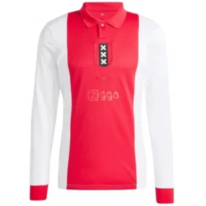 Camisa do Ajax Branca e Vermelha (Especial Edition) 2024/2025 – Versão Torcedor - Manga Longa