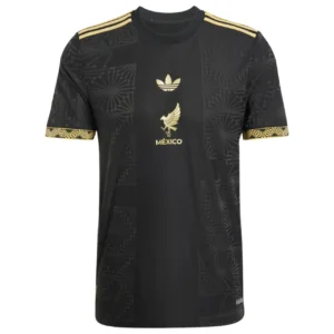 Camisa México (Preta/Dourada) 2025/2026 – Versão Torcedor
