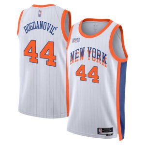 Regata NBA New York Knicks City Edition Bojan Bogdanović 44 - Branca