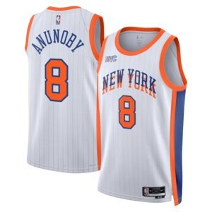 Regata NBA New York Knicks City Edition DaQuan Jeffries 8 - Branca