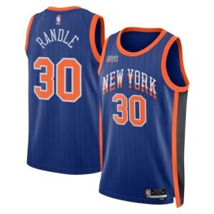 Regata NBA New York Knicks City Edition Julius Randle 30 - Azul
