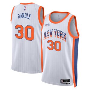 Regata NBA New York Knicks City Edition Julius Randle 30 - Branca