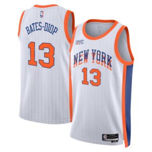 Regata NBA New York Knicks City Edition Keita Bates-Diop 13 - Branca
