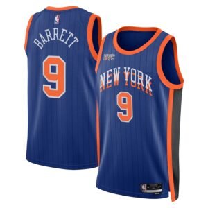 Regata NBA New York Knicks City Edition RJ Barrett 9 - Azul
