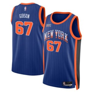 Regata NBA New York Knicks City Edition Taj Gibson 67 - Azul