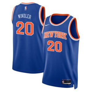 Regata NBA New York Knicks Icon Edition Dylan Windler 20 - Azul