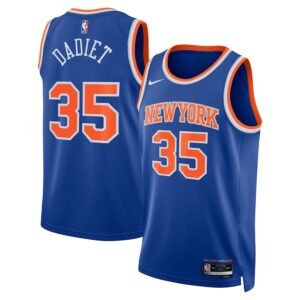 Regata NBA New York Knicks Icon Edition Pacome Dadiet 35 - Azul