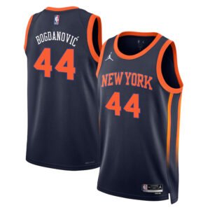 Regata NBA New York Knicks Statement Edition Bojan Bogdanović 44 - Preta