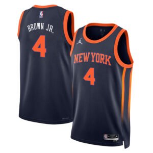Regata NBA New York Knicks Statement Edition Charlie Brown Jr. 4 - Preta