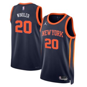 Regata NBA New York Knicks Statement Edition Dylan Windler 20 - Preta