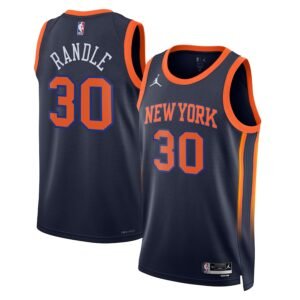 Regata NBA New York Knicks Statement Edition Julius Randle 30 - Preta