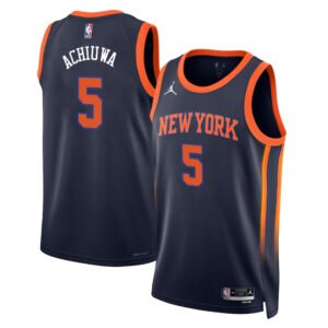 Regata NBA New York Knicks Statement Edition Preciosa Achiuwa 5 - Preta