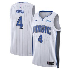 Regata NBA Orlando Magic Association Edition Jalen Suggs 4 - Branca