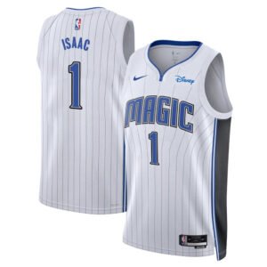 Regata NBA Orlando Magic Association Edition Jonathan Isaac 1 - Branca