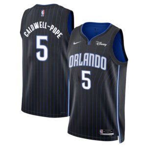 Regata NBA Orlando Magic Icon Edition Kentavious Caldwell-Pope 5 - Preta/Azul