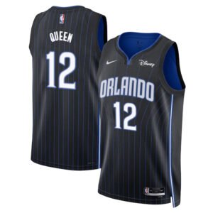 Regata NBA Orlando Magic Icon Edition Trevelin Queen 12 - Preta/Azul