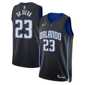 Regata NBA Orlando Magic Icon Edition Tristan da Silva 23 - Preta/Azul