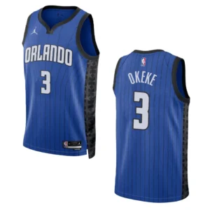 Regata NBA Orlando Magic Statement Edition 2022/23 Chuma Okeke 3 - Azul