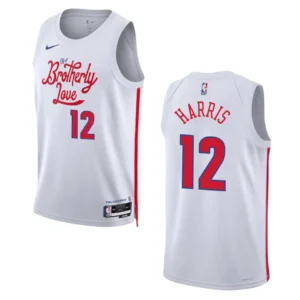 Regata NBA Philadelphia 76ers City Edition 2023 Tobias Harris 12 - Branca