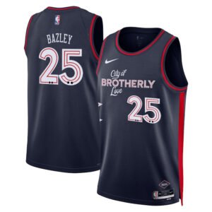 Regata NBA Philadelphia 76ers City Edition Darius Bazley 25 - Azul