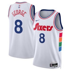 Regata NBA Philadelphia 76ers City Edition De'Anthony 8 - Branca