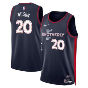 Regata NBA Philadelphia 76ers City Edition DJ Wilson 20 - Azul