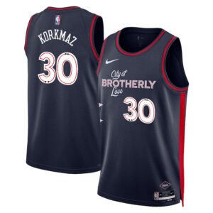 Regata NBA Philadelphia 76ers City Edition Furkan Korkma 30 - Azul