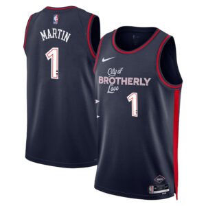 Regata NBA Philadelphia 76ers City Edition KJ Martin 1 - Azul
