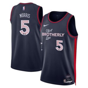 Regata NBA Philadelphia 76ers City Edition Marcus Morris 5 - Azul