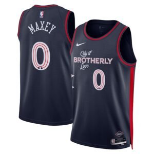 Regata NBA Philadelphia 76ers City Edition Tyrese Maxey 0 - Azul