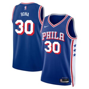 Regata NBA Philadelphia 76ers Icon Edition Adem Bona 30 - Azul