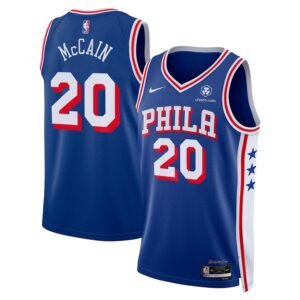Regata NBA Philadelphia 76ers Icon Edition Jared McCain 20 - Azul