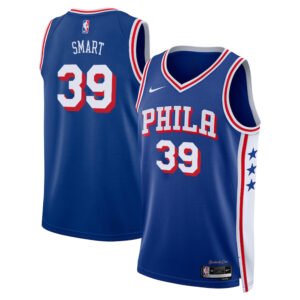 Regata NBA Philadelphia 76ers Icon Edition Javonte Smart 39 - Azul