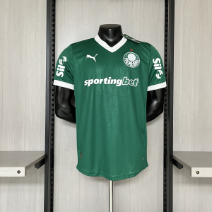 Camisa I do Palmeiras Home (Verde) 2025/2026 – Versão Jogador - Todos os Patrocínios