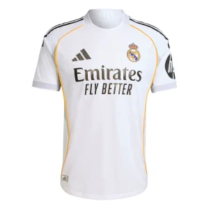 Camisa do Real Madrid Home Branca 2025/2026 – Versão Jogador