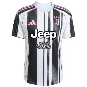 Camisa I da Juventus Home 2025/2026 Preta e Branca – Versão Jogador