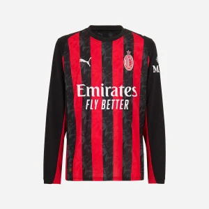 Camisa I do A.C. Milan Home 2025/2026 – Versão Torcedor - Manga Longa