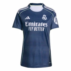 Camisa II do Real Madrid Away (Azul) 2025/2026 – Versão Feminina