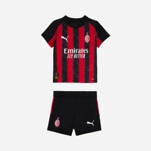 Kit Infantil I do A.C. Milan (Home) 2025/2026 – Camisa e Short