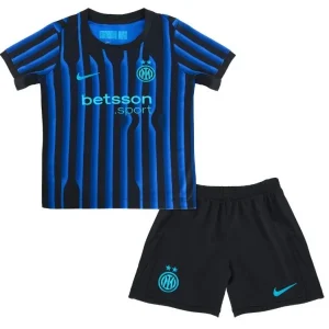 Kit Infantil Inter de Milão Azul e Preto 2025/2026 Home – Camisa e Short