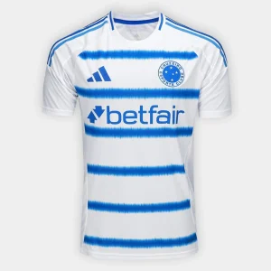 Camisa II do Cruzeiro Away (Branca) 2025/2026 – Versão Torcedor - Com Patrocínio